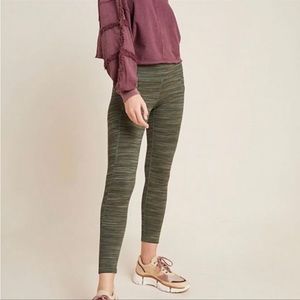 Free People Movement High Rise Roll Out Leggings Olive Green Small